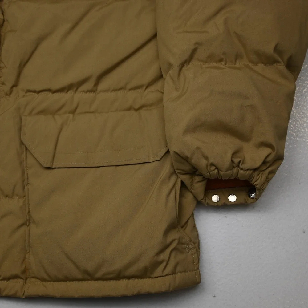 Vtg North Face‎ Down Mens Sierra Puffer Jacket Coat Khaki Beige Large L USA Made